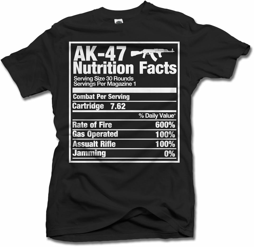 AK-47 Nutrition Facts Gun T-Shirt