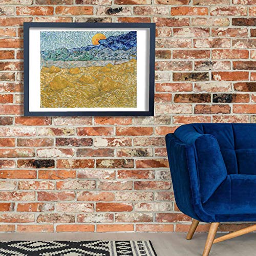 Impression d'art encadrée Vincent Van Gogh Paysage du soir lune XL - 3