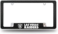 Vista 29 de Rico Industries NFL Football Black 12" x 6" Chrome All Over Automotive License Plate Frame for Car/Truck/SUV