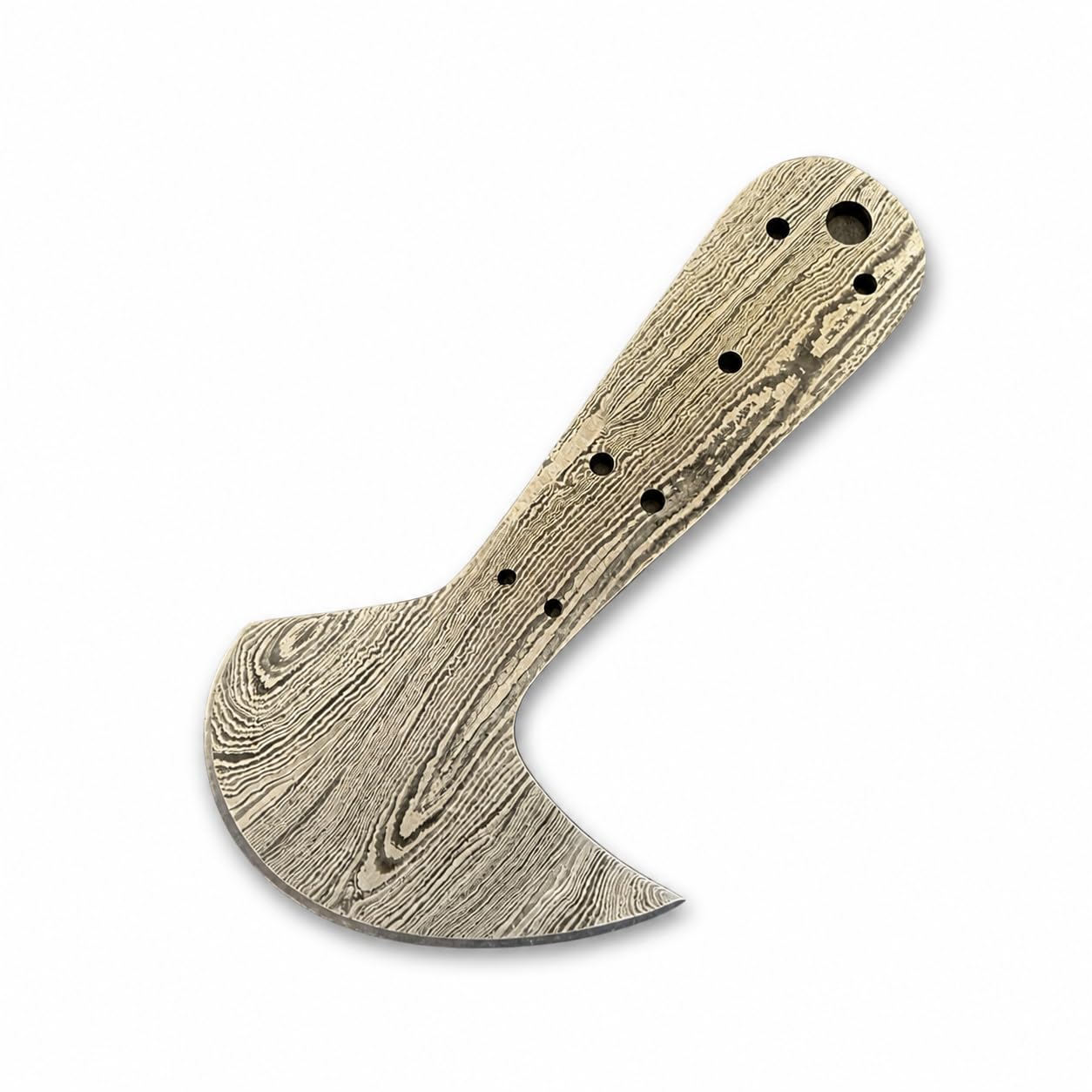 Coupe-cuir de Damas forgé main avec lame de skiver pleine soie
