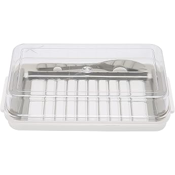 Butterschneiderbeh lter Edelstahl Butterschneider Box K seaufbewahrungsbeh lter mit Transparentem Deckel f r die K cheWei