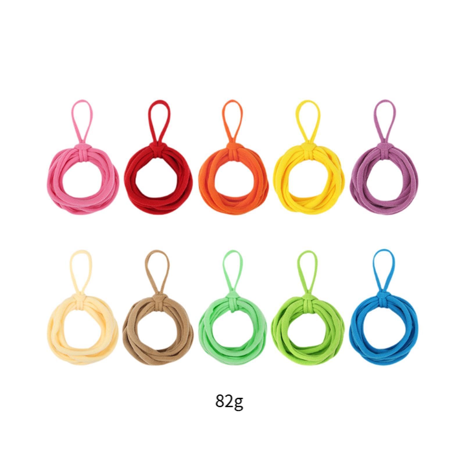 Fancyes Weaving Loom Loops Refills Colorful for Kids Adults Beginners Craft Loops Potholder Loops for Wallets Ornaments Handmade Bags, 10 Colors 120pcs