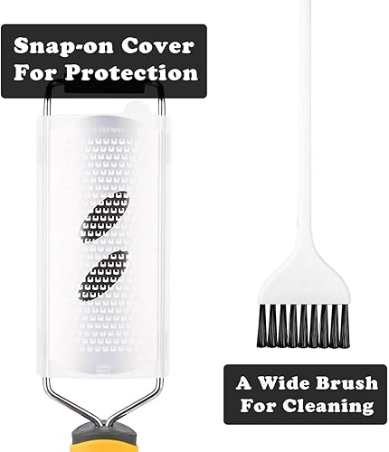 Miniatura 9 de Rallador Zester de calidad Chef  Escofina de cocina de mano con hoja de agujero fino  Perfecto para queso, limón, cítricos, lima, jengibre, ajo,