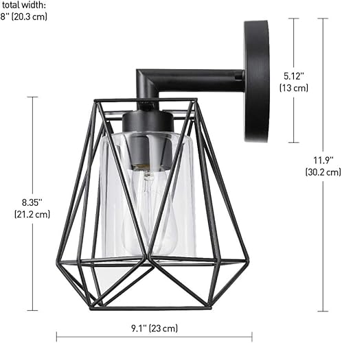Miniatura 3 de Globe Electric Sansa - 1 Lámpara colgante para exteriores e interiores, 44300