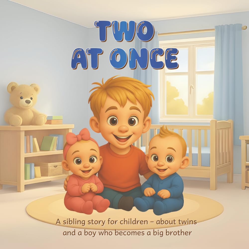 TWO AT ONCE: A sibling story for children — about twins and a boy who becomes a big brother