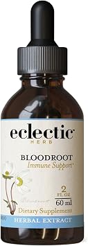 Eclectic Herb - Bloodroot Extract | Pure Herbal Drops for Immune Support | Natural Immune System Support | Vegan, US-Grown, Non-GMO, Gluten Free 2 fl oz | 60 ml