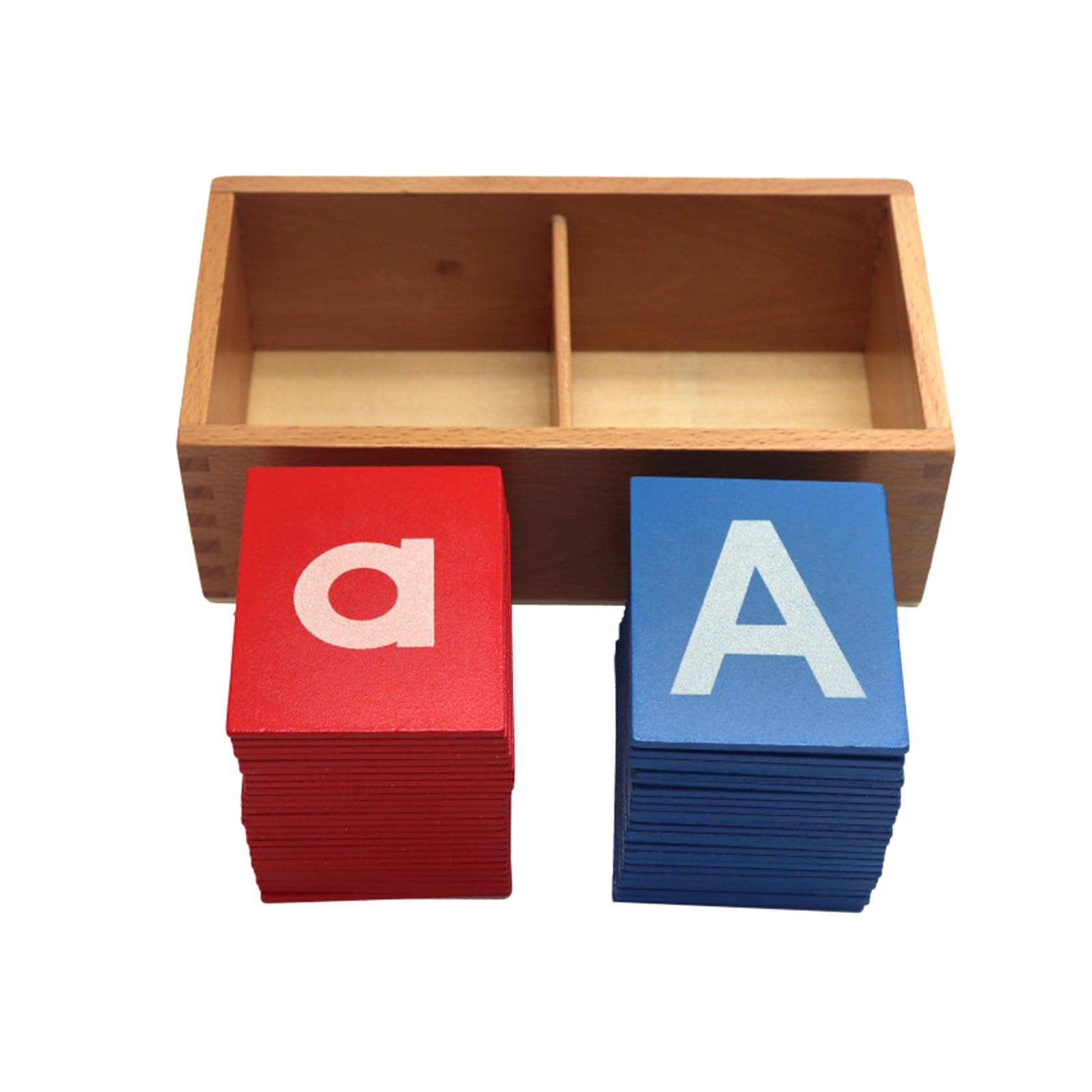 Lernkarten für Kinder, Alphabet Lernkarten Aus Holz für Spiel, Reise Und Interaktion