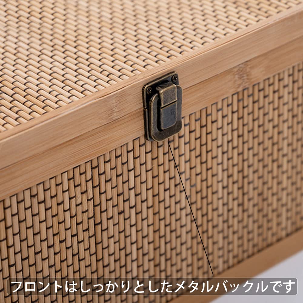 Amazon.co.jp: 竹籠 収納ケース 収納バスケット 収納カゴ 編まれた