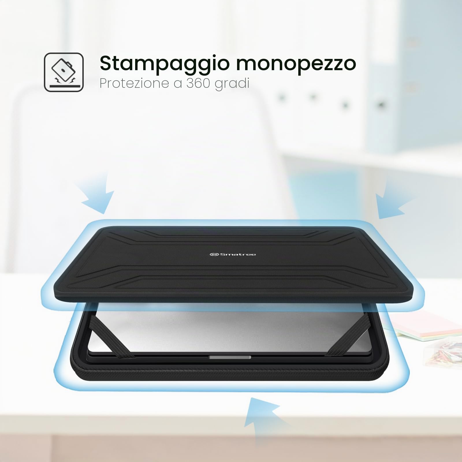 Smatree Custodia rigida per computer portatile compatibile con 16 pollici Samsung Galaxy Book5/4/3 Pro, Book4/3 Ultra, Galaxy Book5/4/3 Pro 360 - Borsa sottile e antiurto