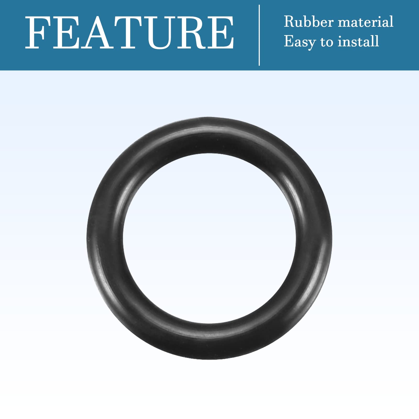 O-Ring In Gomma Nitrile 12x8x2mm - 10 Pezzi Per Riparazioni Idrauliche, Nero - Foto 2