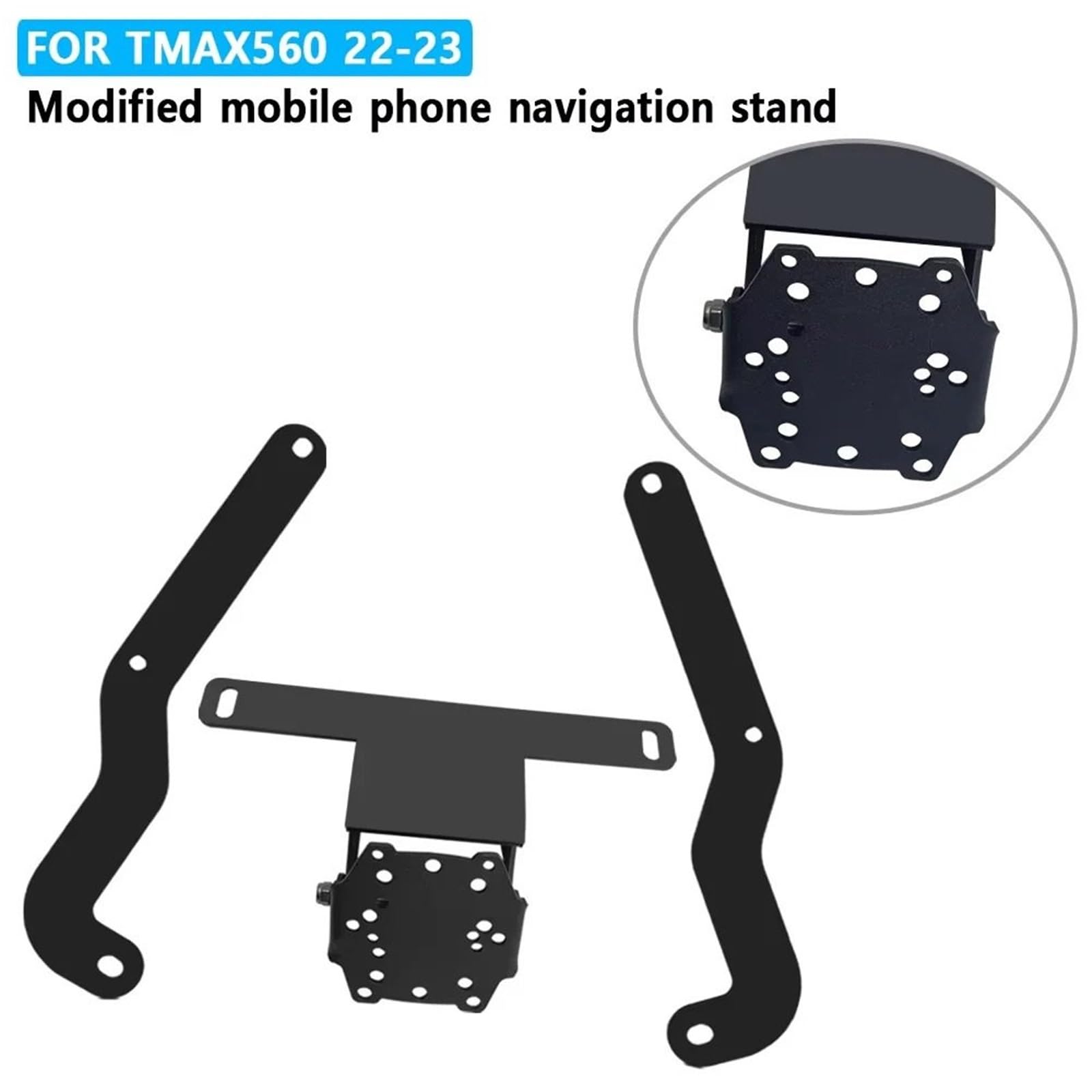 Uchwyt na telefon Do T-MAX 560 2022 2023 Akcesoria motocyklowe Uchwyt do montażu nawigacji GPS Smartfon Uchwyt adaptera Motocyklowy uchwyt nawigacyjny GPS