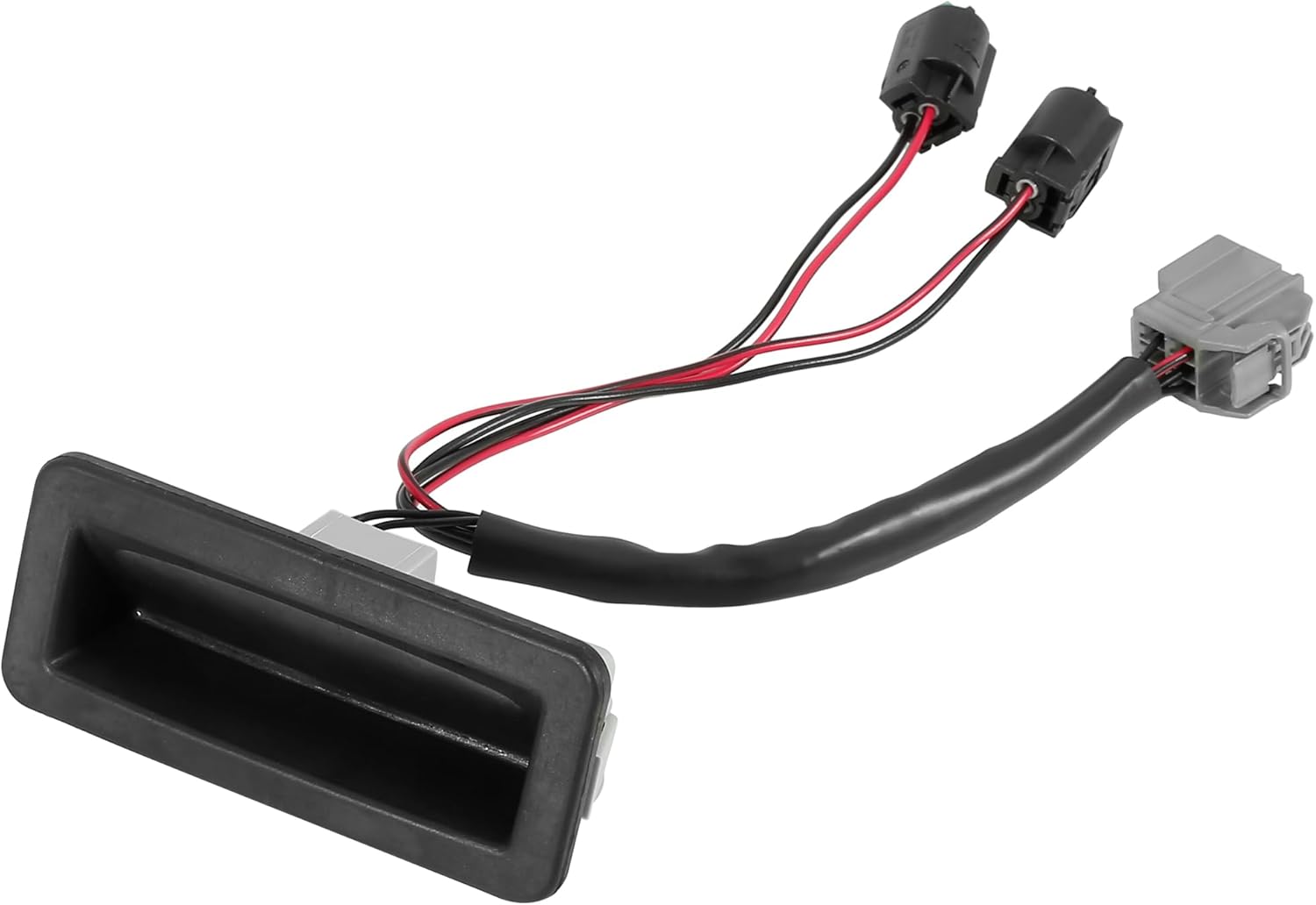 X AUTOHAUX Car Tailgate Release Switch LR015457 for Land Rover LR4 2010-2016, Mechanical Push Button, Manual Operation, Black