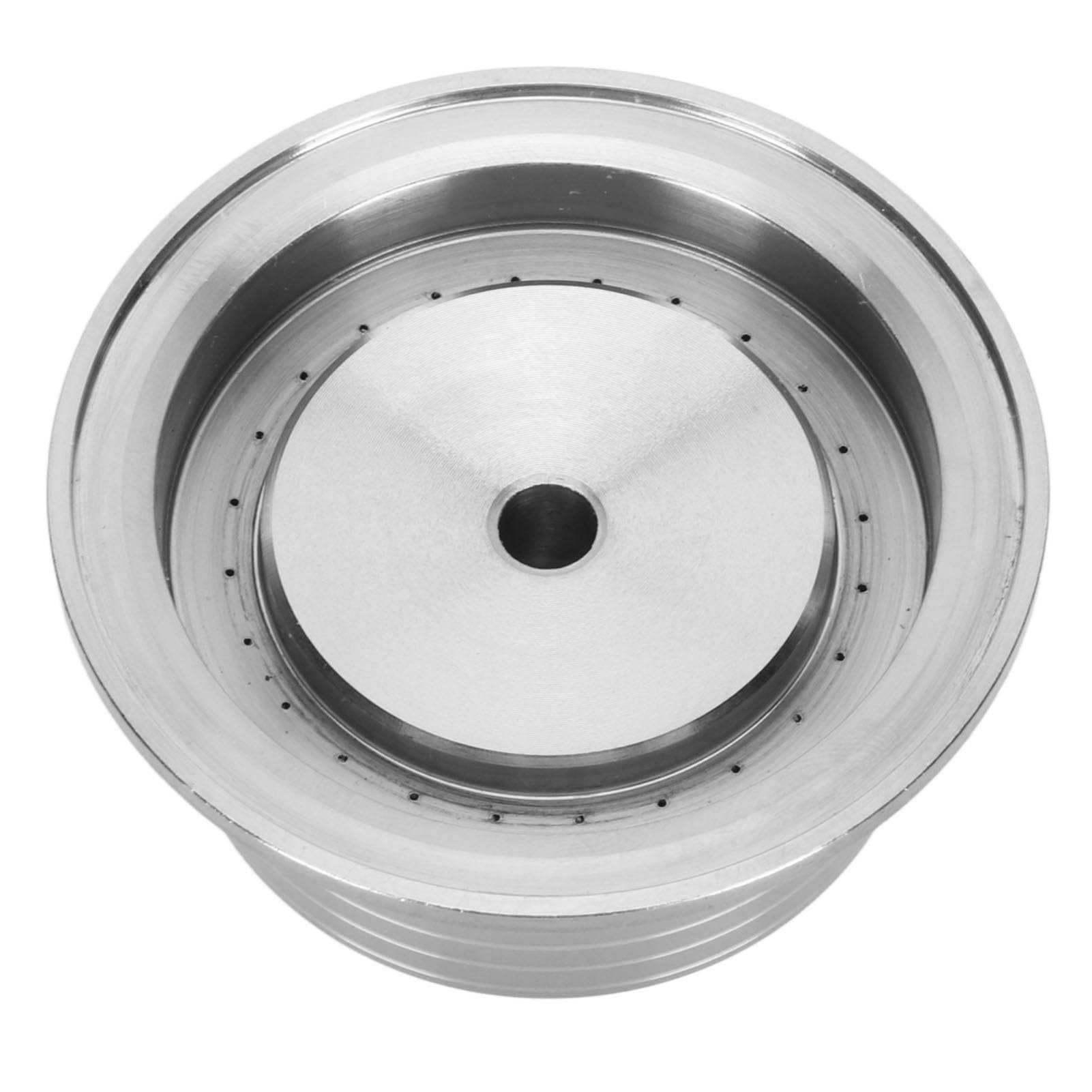 Cápsula de café reutilizable con tapa, cápsula recargable de acero inoxidable para, taza de cápsula de superficie lisa con cuchara y cepillo incluidos, para uso en el