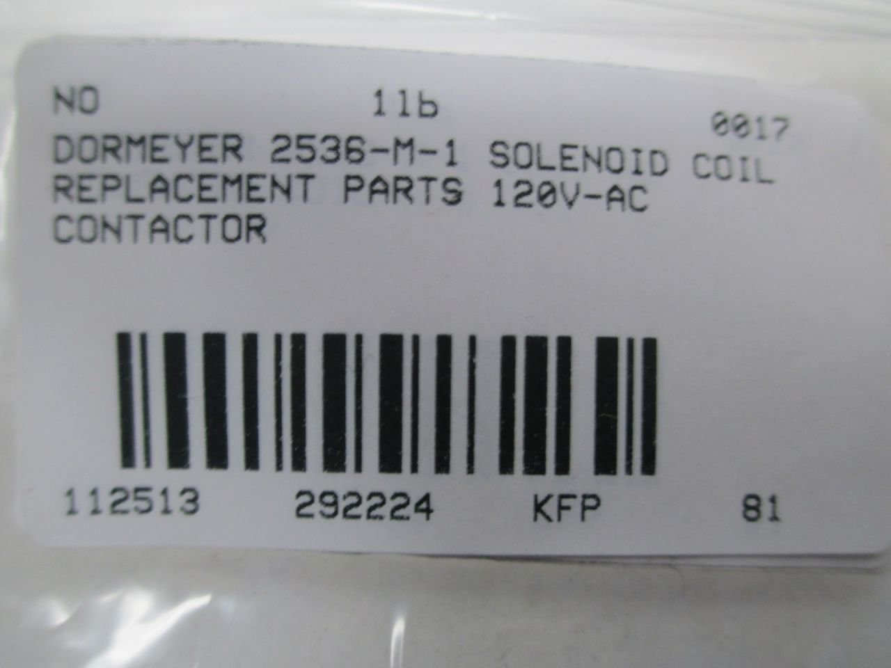 2536-M-1 Solenoid Laminate 1 Inch Stack 15 Ohms