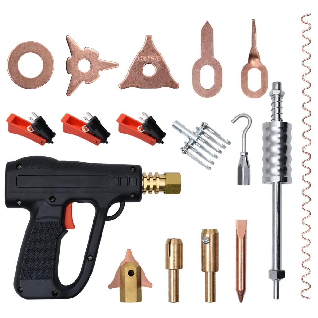 Set di 67 pezzi per riparazione carrozzeria auto, officina, garage, kit di attrezzi professionali con martello, pinze, cacciavite, valigetta