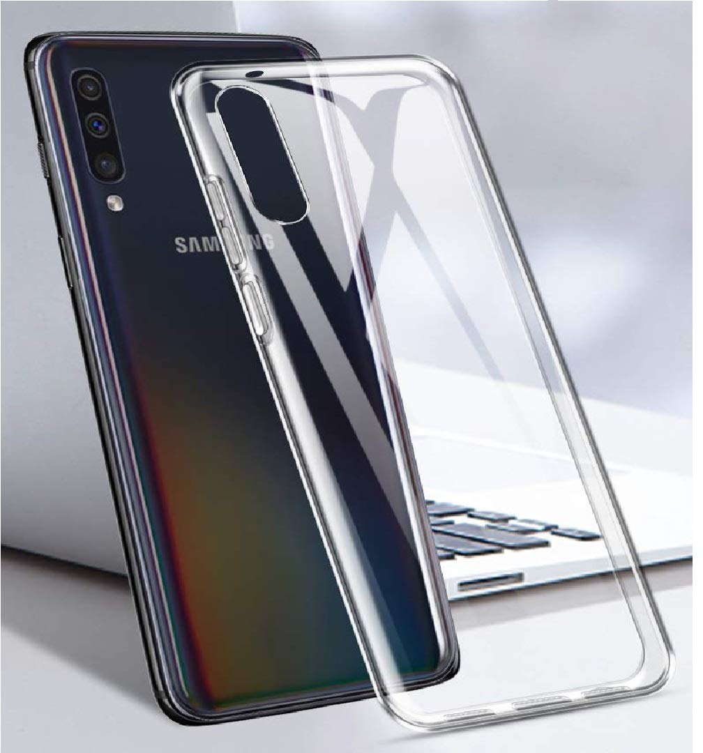 Realtech Hard Glass Back Cover Protection from Drops, Durable, Anti Scratch, Hard TPU Back Cover Case for Samsung Galaxy A70 (Transparent) (B07SQRZCMG) Amazon Price History, Amazon Price Tracker
