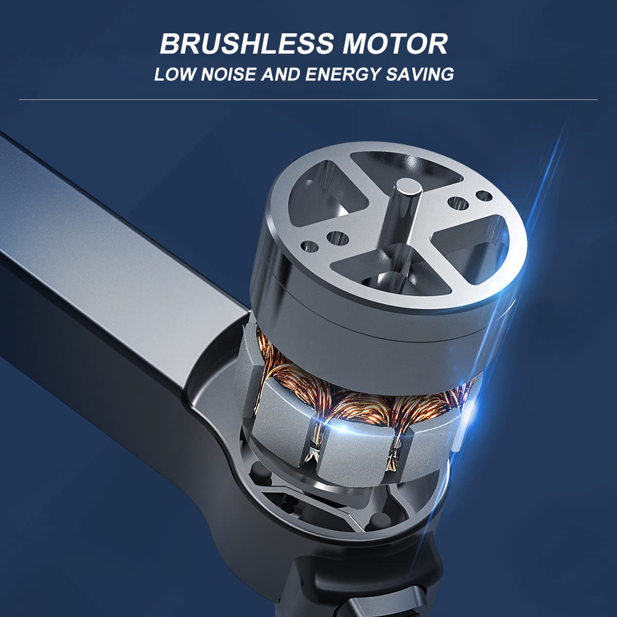 Quadricottero RC con Ritorno Automatico, Drone GPS con Fotocamera 4K per Adulti, Fotocamera ESC, modalità brushless, Flusso Ottico ad Altezza Fissa, Video con Foto di gesti, segui di immagin