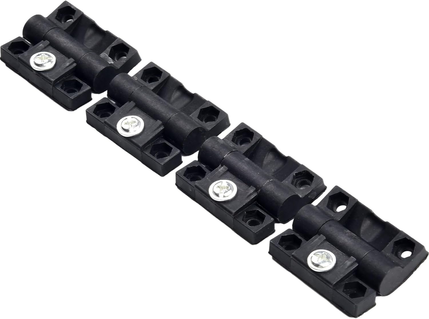 Adjustable Torque Hinge Plastic Position Control Damping Cabinet Replacement Free-Stop Door Friction Lid Support Black Plastic Buffer 4 Pack