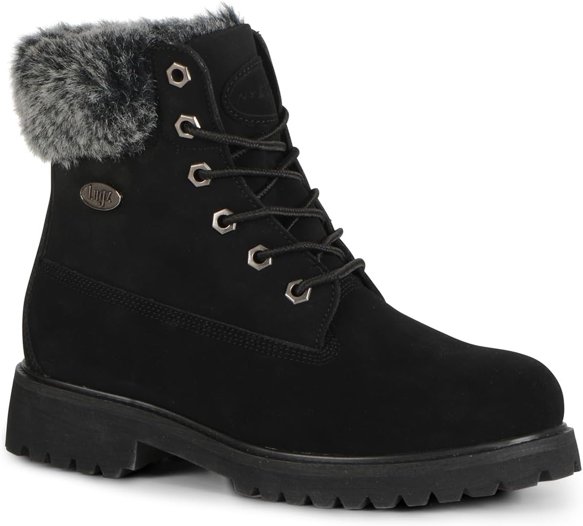 Botas Lugz para mujer Convoy de piel sintética con cordonesBotas de moda