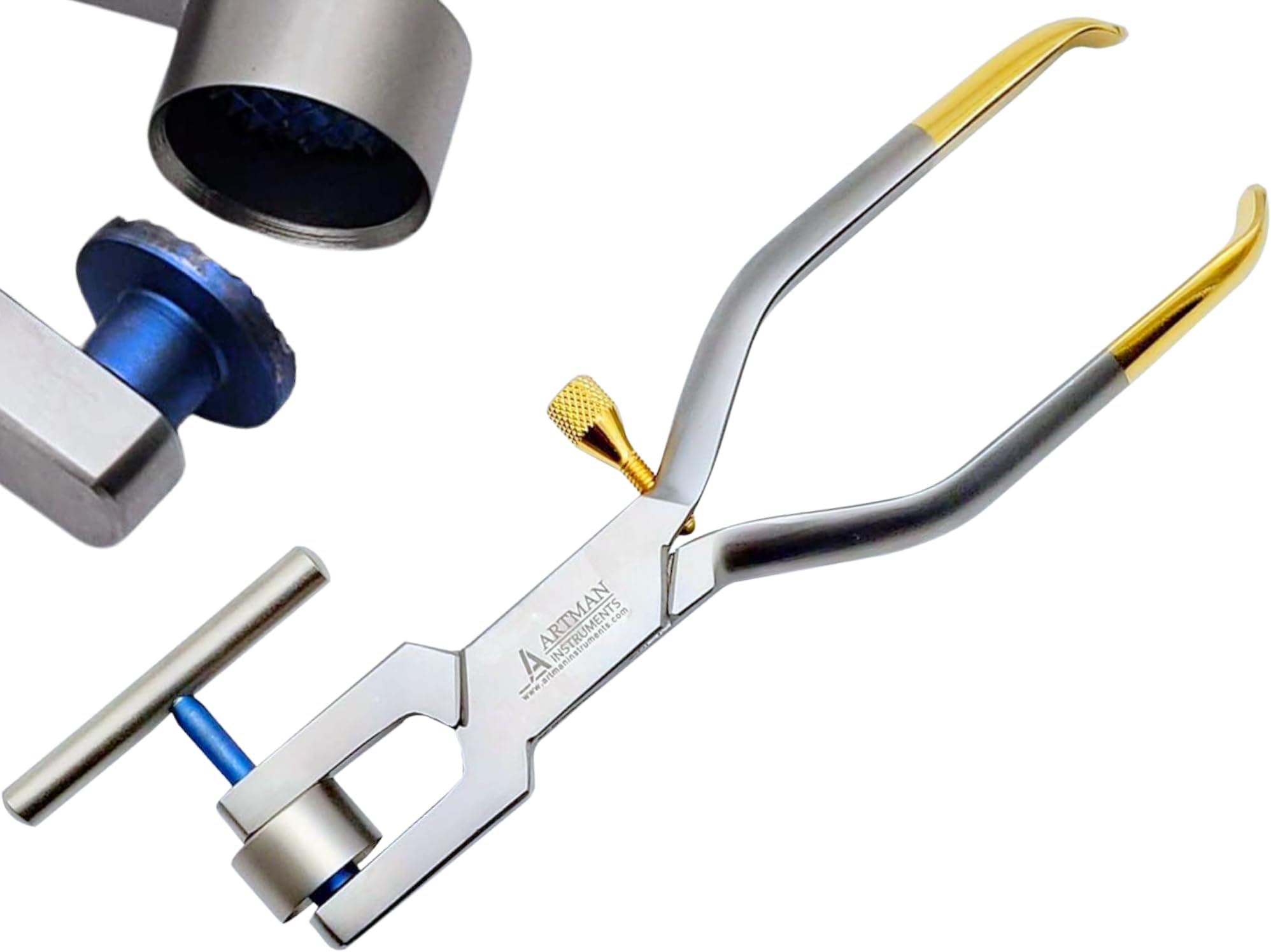 Bone Morselizer Bone Mill Crusher with Titanium Plates Dental implant Bone Grafting