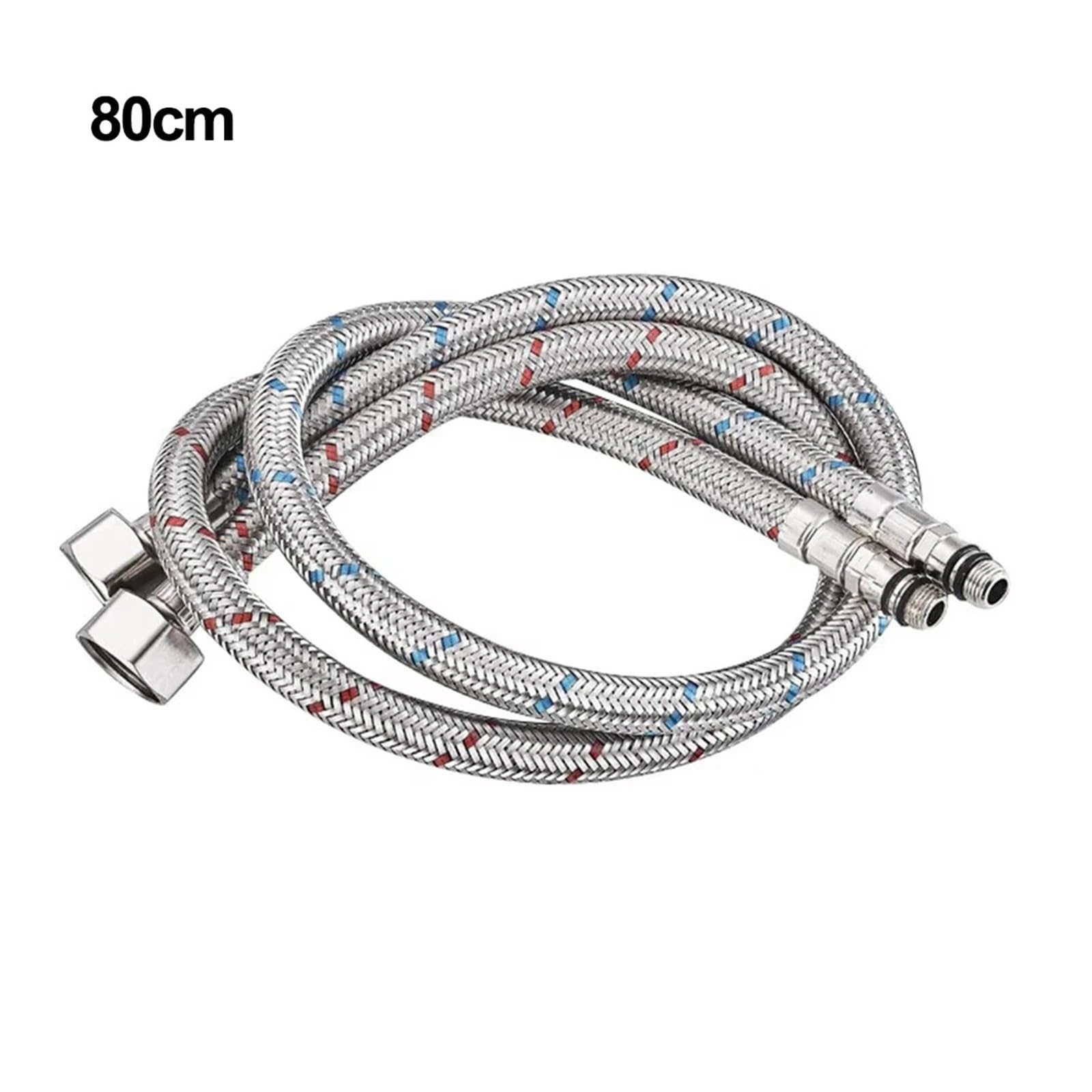 Tuyau d'entrée tissé en acier inoxydable, 1 paire, chaud/froid