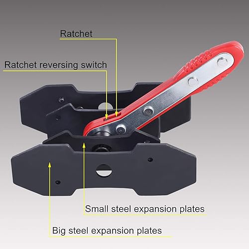 Miniatura 2 de Herramienta de prensa de pinza de freno, almohadilla esparcidora de pistón de coche, 360 grados con trinquete oscilante, llave de mano, expansor