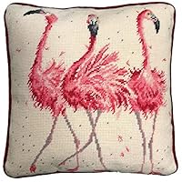 Bothy Threads Gobelin-Stickkissen Set Rosa Damen, 36x36cm, THD24, Stickbild vorbedruckt