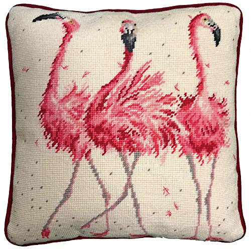 Bothy Threads Gobelin-Stickkissen Set Rosa Damen, 36x36cm, THD24, Stickbild vorbedruckt