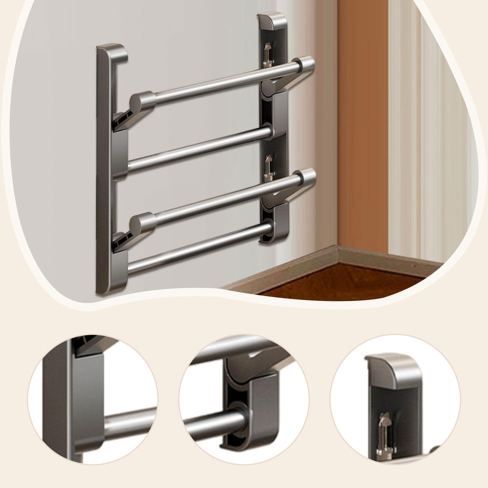 Wandmontiertes Schuhregal, Faltbar, Vielseitig Einsetzbar, Platzsparend, Ideal für Küche, Wohnmobil, Schlafzimmer, Flur Oder Tür