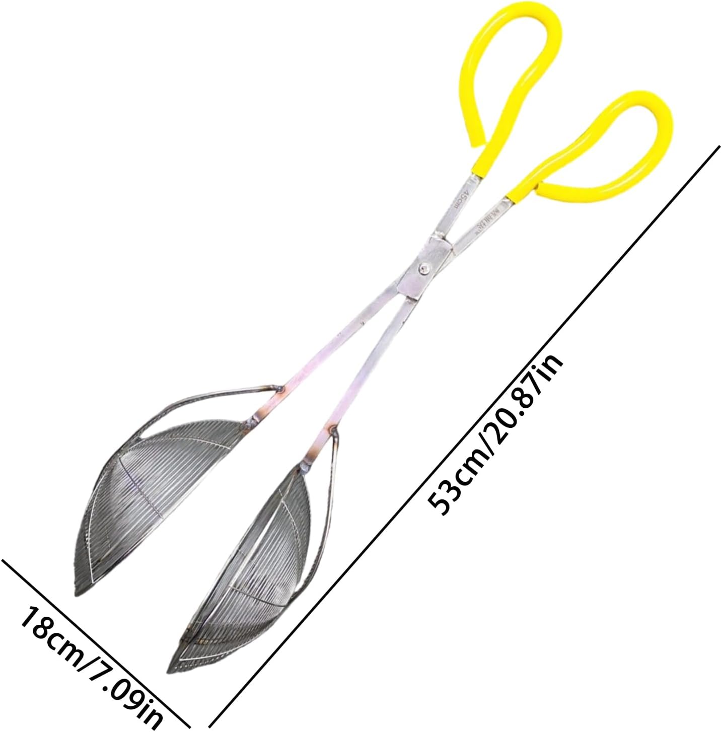Fishing Gripper, Stainless Steel Scoop, Material Stainless Steel, Fish Grip Tool, Fishing Clamp Gear, Anti Slip Handle, for Carp Catfish Bass, Beach Sea Lake