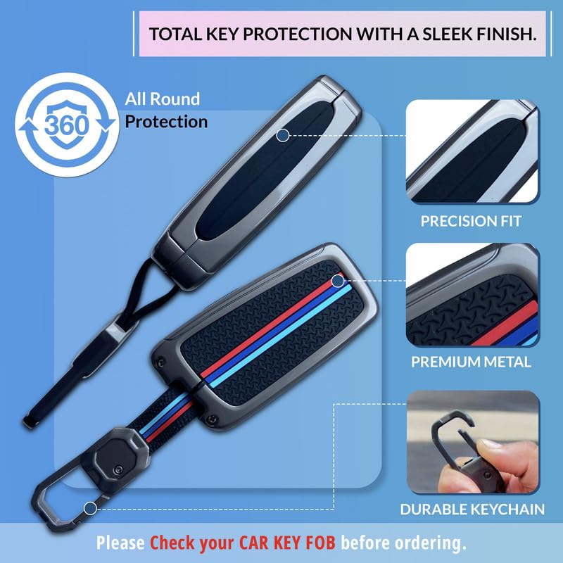 Image of NEODRIFT 'KeyShield' Car Key Cover for Toyota Corolla Altis (Shape 1, 03 Buttons) (Durable, Stylish, and 360 Protection)