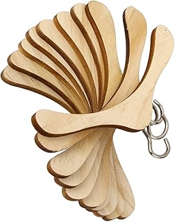 Toyvian 10pcs Wooden Dolls Doll Accessory Mini Hangers for Earrings 18 inch Doll Hangers Clothes Hanger Clothes