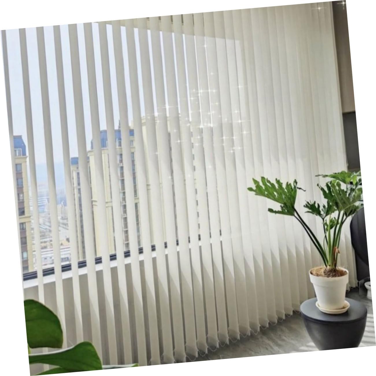 10pcs PVC Vertical Blind Slats Replacement Kit for Easy Installation Window Blinds Parts for Home and Office for Repairing Broken Vertical