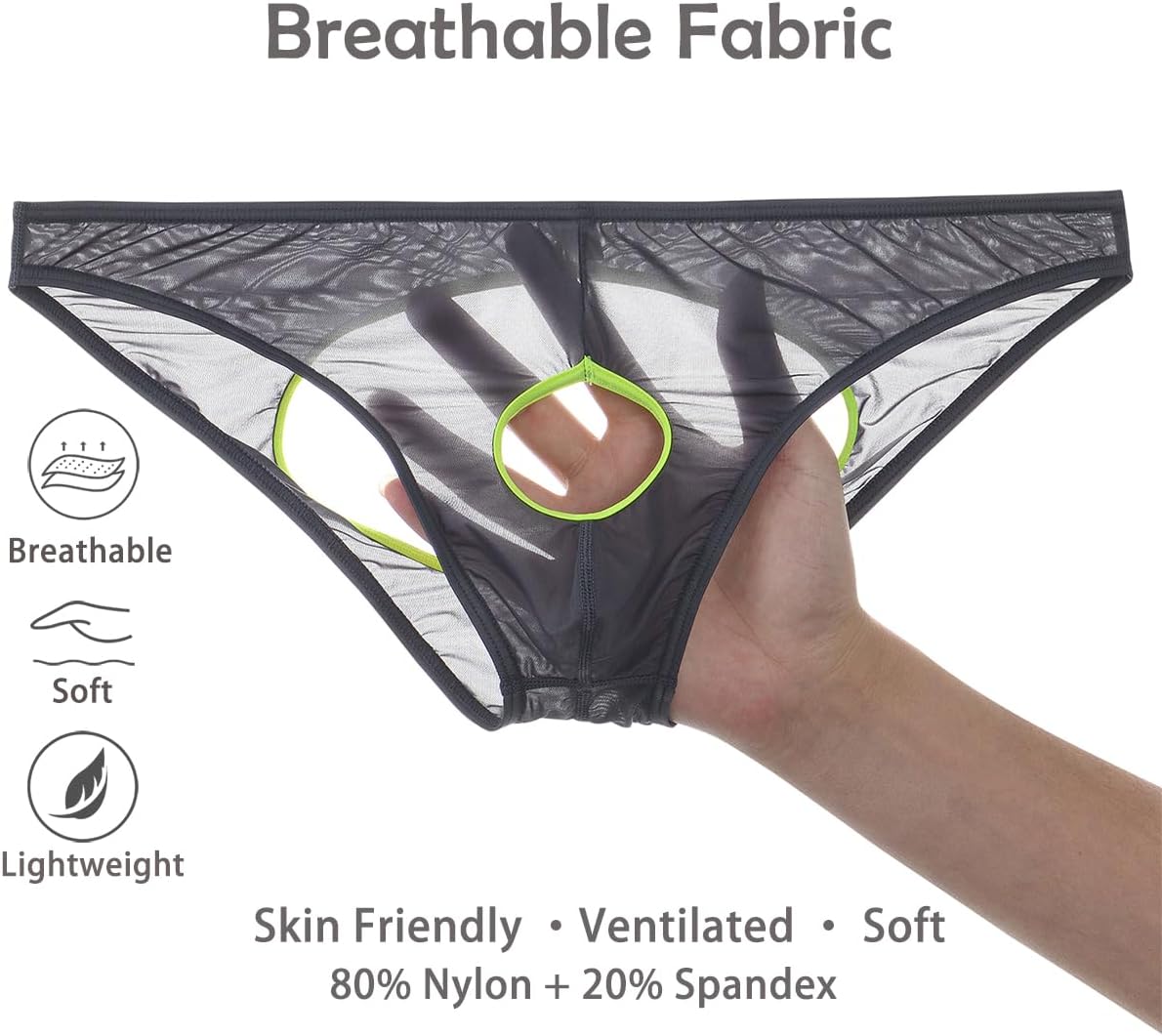 Mens Sexy Thong Underwear Low Rise G-String Bulge Enhancing Sport Underwear JockStrap