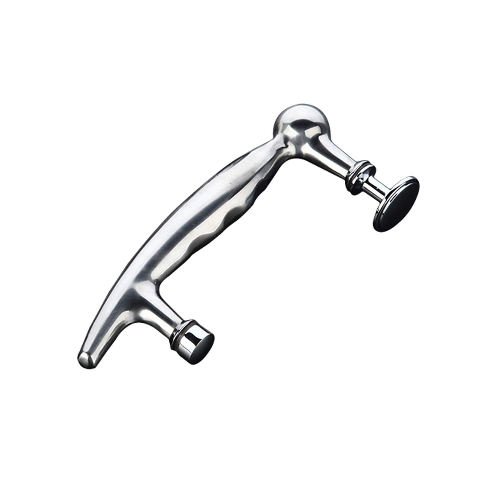 Poignée porte de douche salle de bain inox ensemble pousser tirer verre