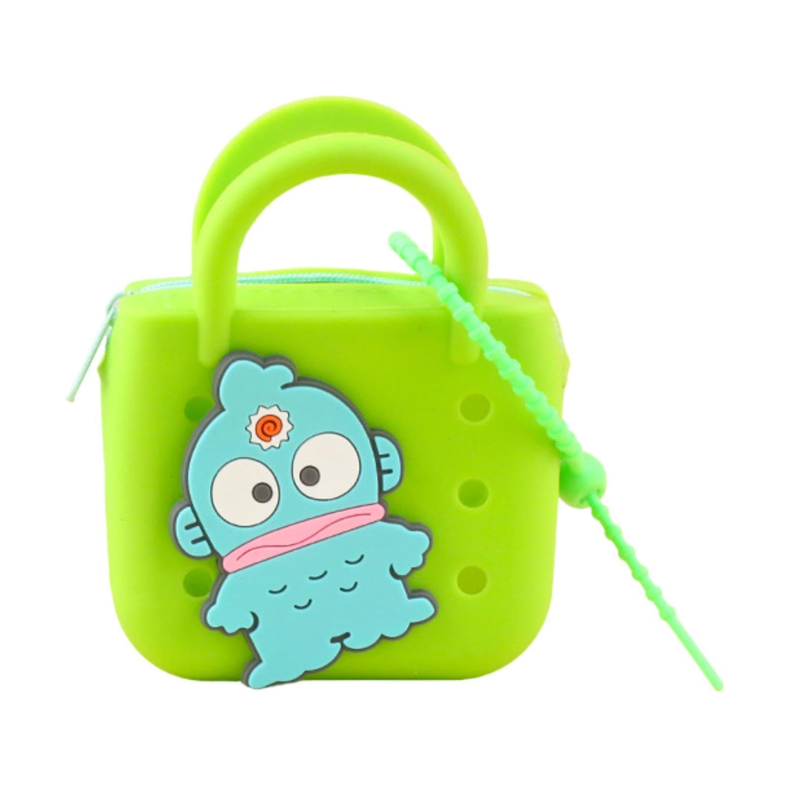 Mini Handbag Family's Washable Cartoon Present for s Little Purse Green-image-28