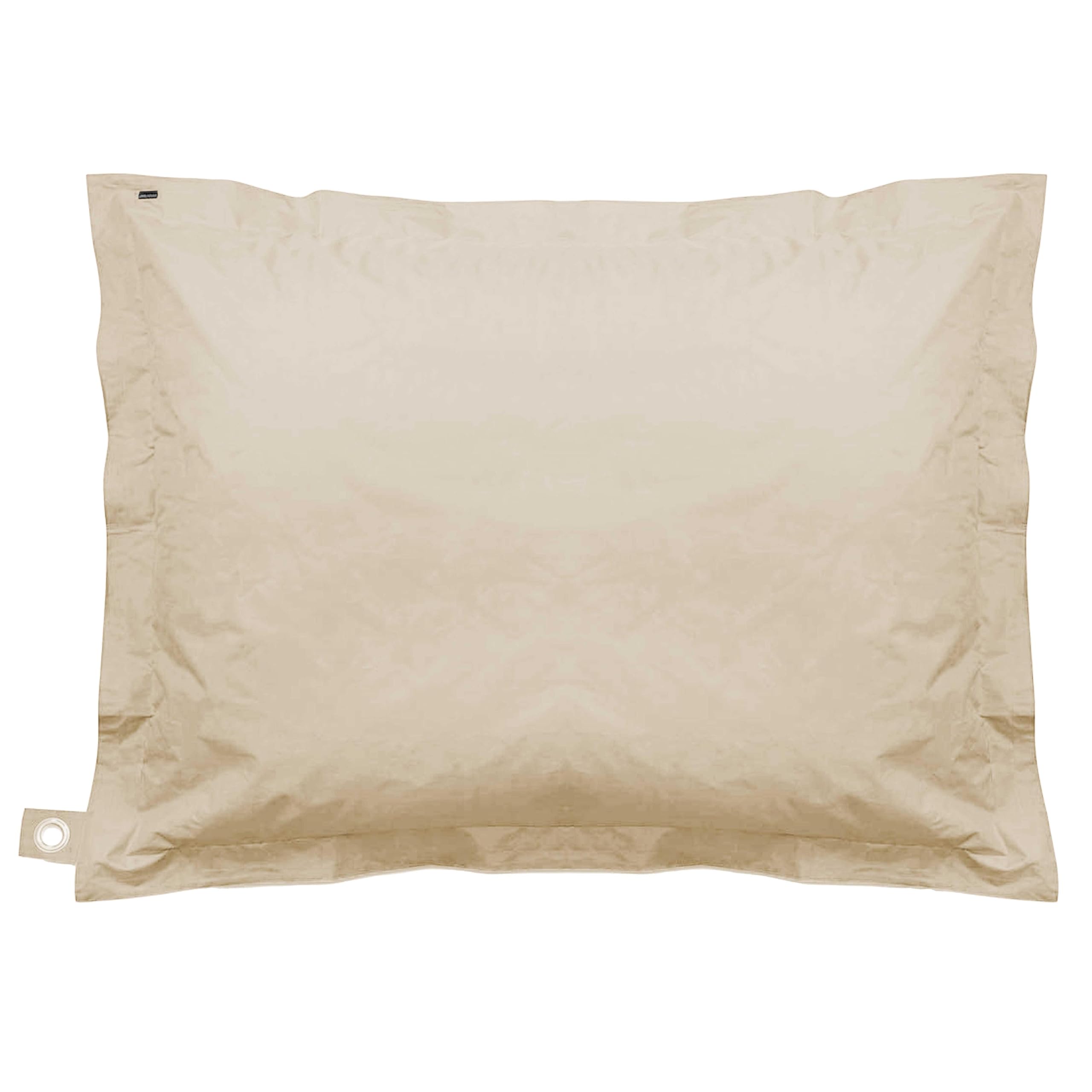 Oviala Housse Vide de Coussin de Sol XL Ivoire