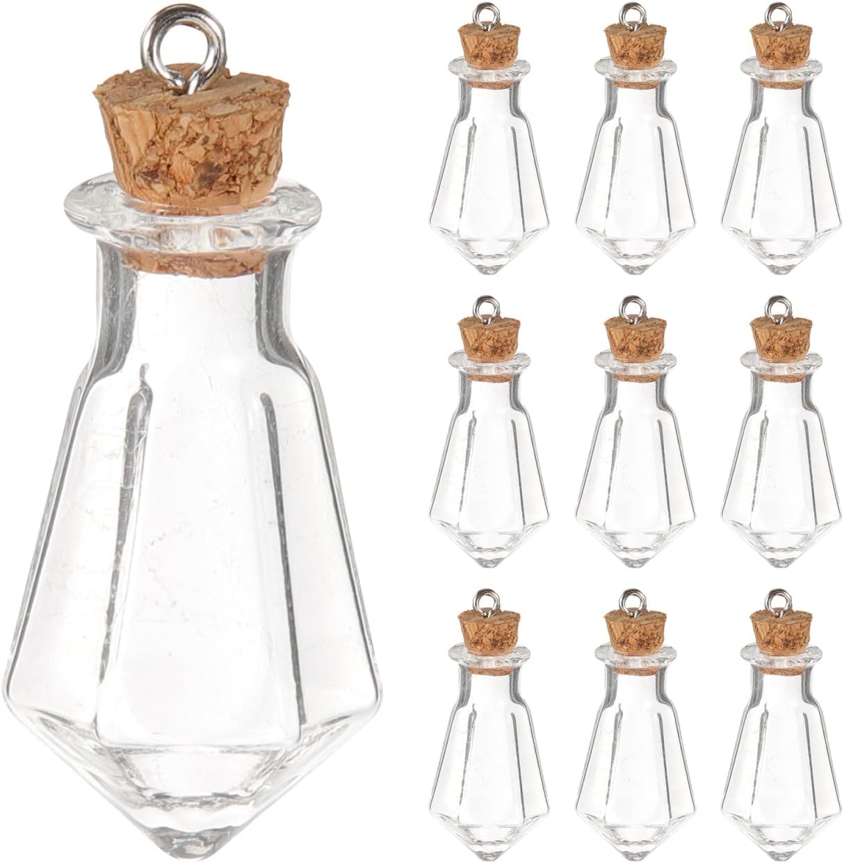Miniature Maison De Poupée : Aquarium Plantes En Bouteille Pendentif Avec Collier