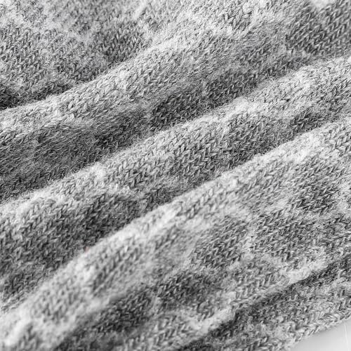 10-Pack Men's Athletic Short Socks, Breathable & Moisture-Wicking, One Size, Black/Gray, Light Gray, Black/Red4