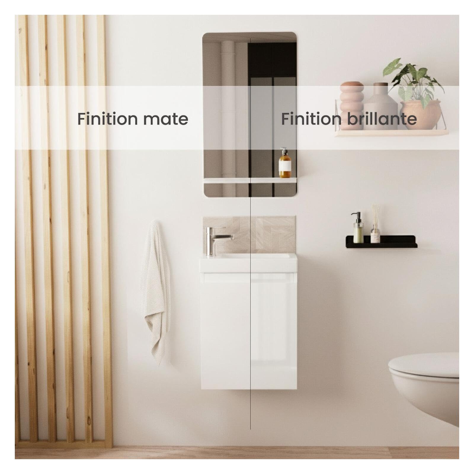 MOB-IN Meuble Lave-Mains Lisa Suspendu 41 cm