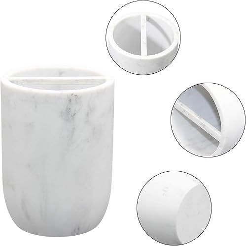 Miniatura 4 de Soporte organizador de cepillos de dientes de poliresina, soporte multifuncional para pasta de dientes, brochas de maquillaje, soporte para