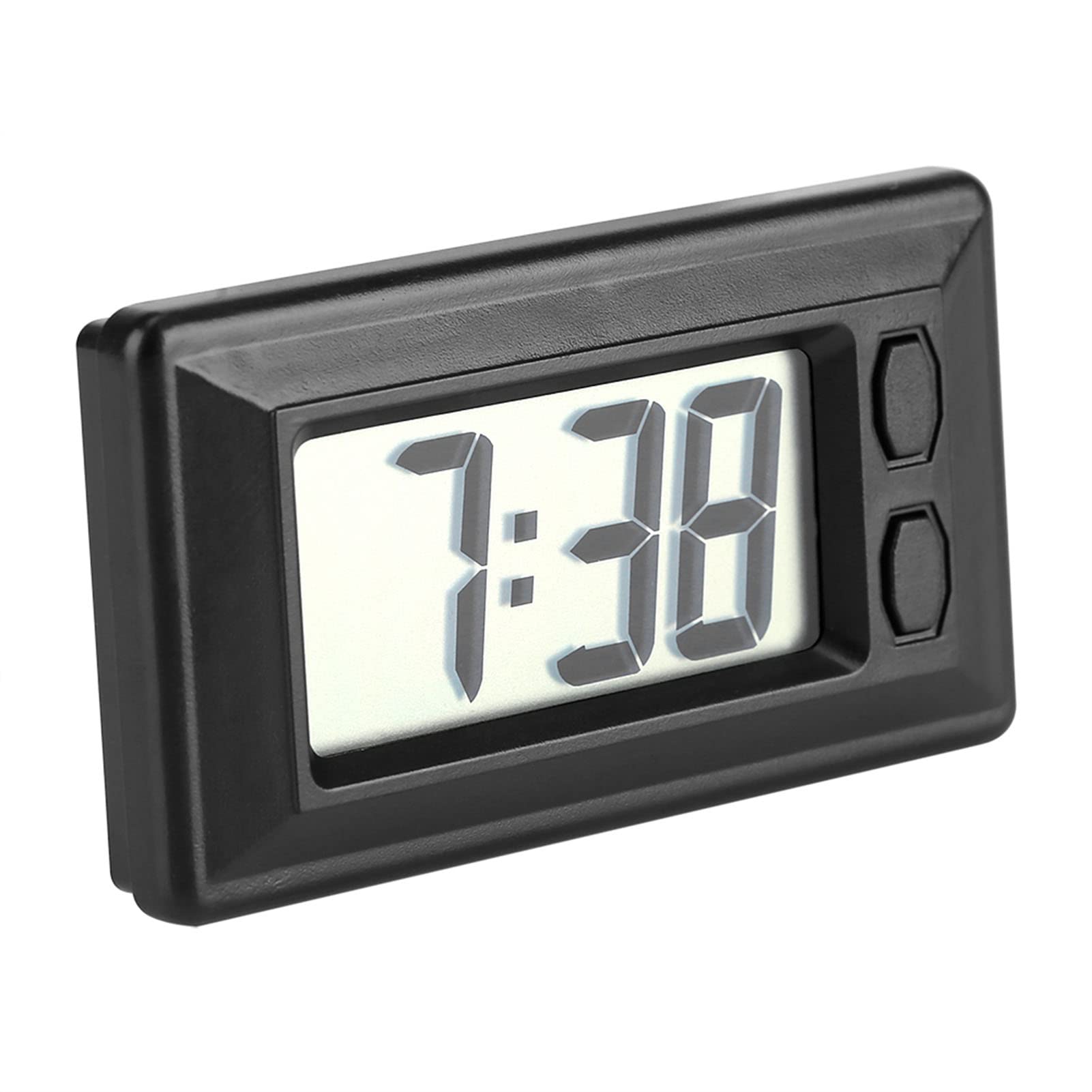 Digital Dashboard Clock, LCD Screen Electronic Clock With Adhesive, Mini Stick-On Watch for Car Truck Dashboard & Air Vent