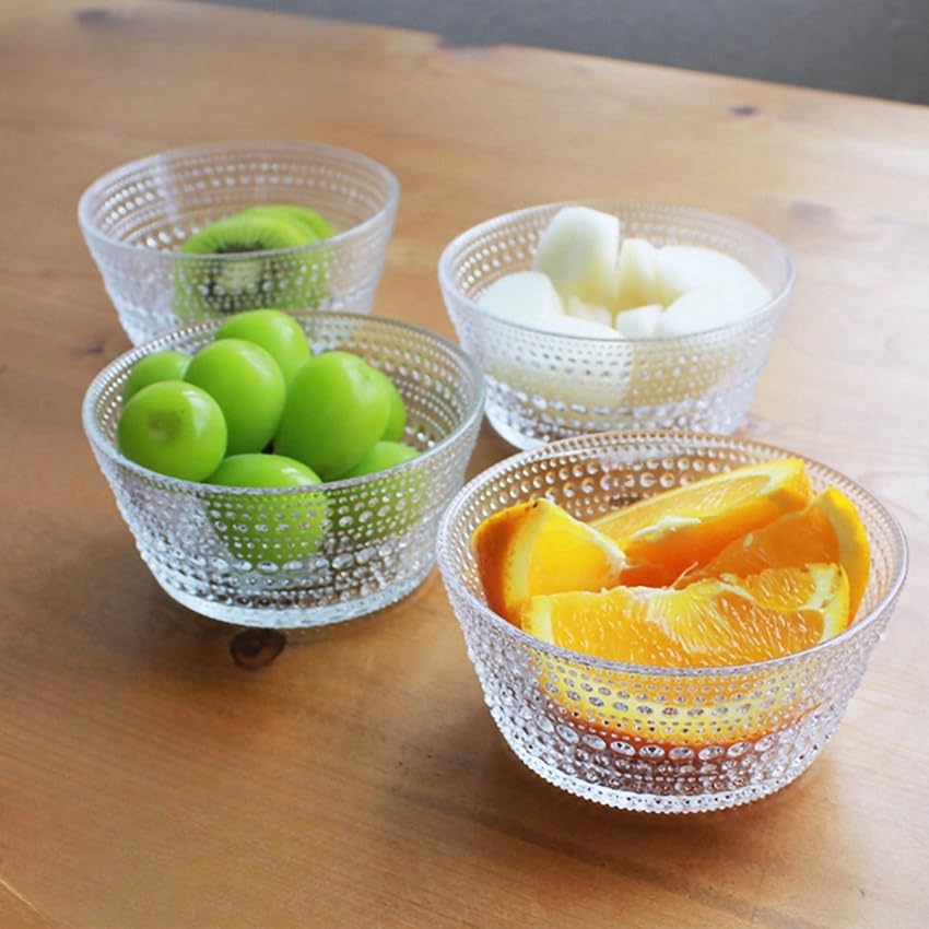 Amazon.co.jp: カステヘルミ ボウル 230ml クリア 4点 セット 皿