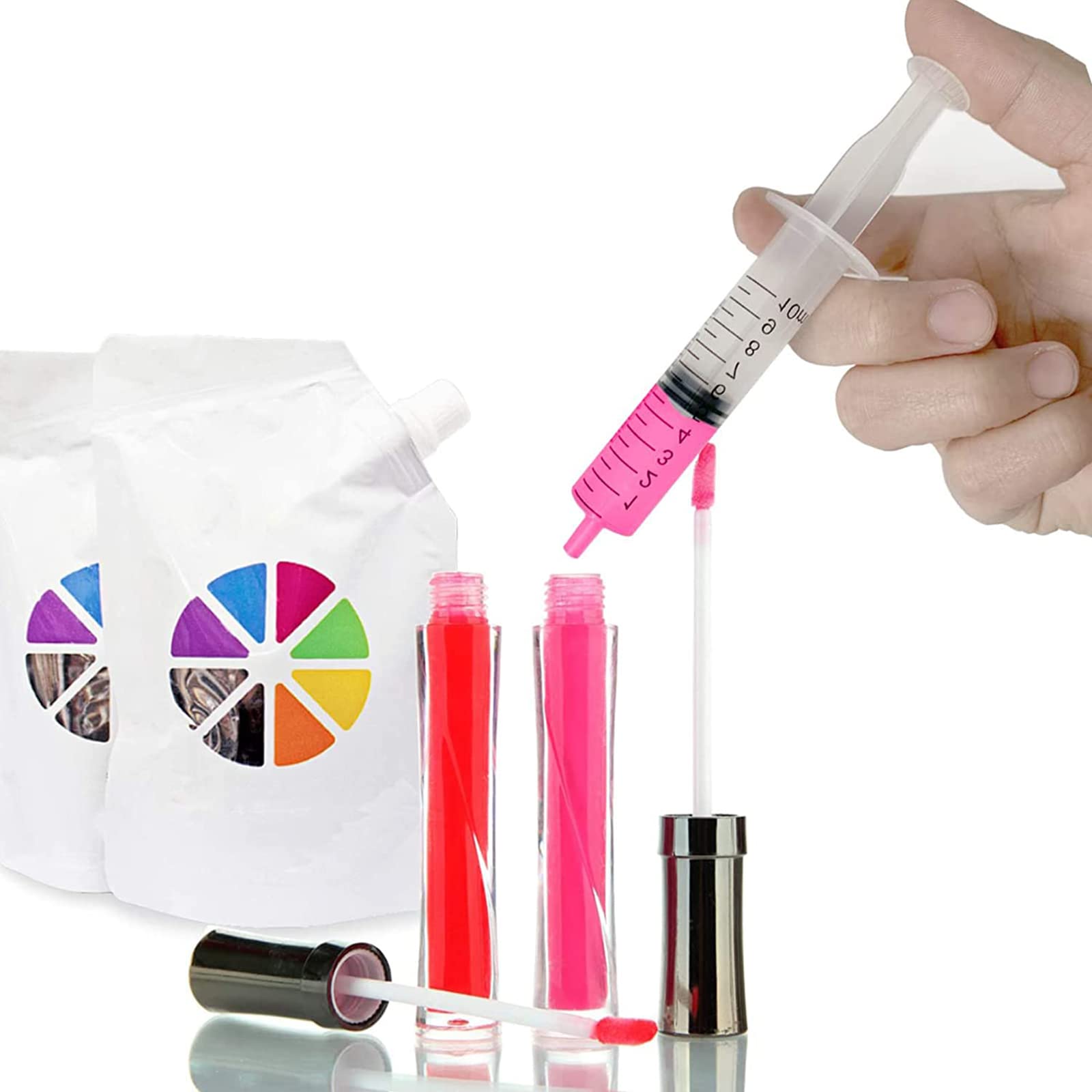 TIMESETL 100 Spritzen 1 Ml – Nadelfrei, Aus PET, Mit Silikonkolben, Messbar Für Öle, Kleber, Tierfütterung, Pflanzen – Nicht Steril, Nicht Für Medizin