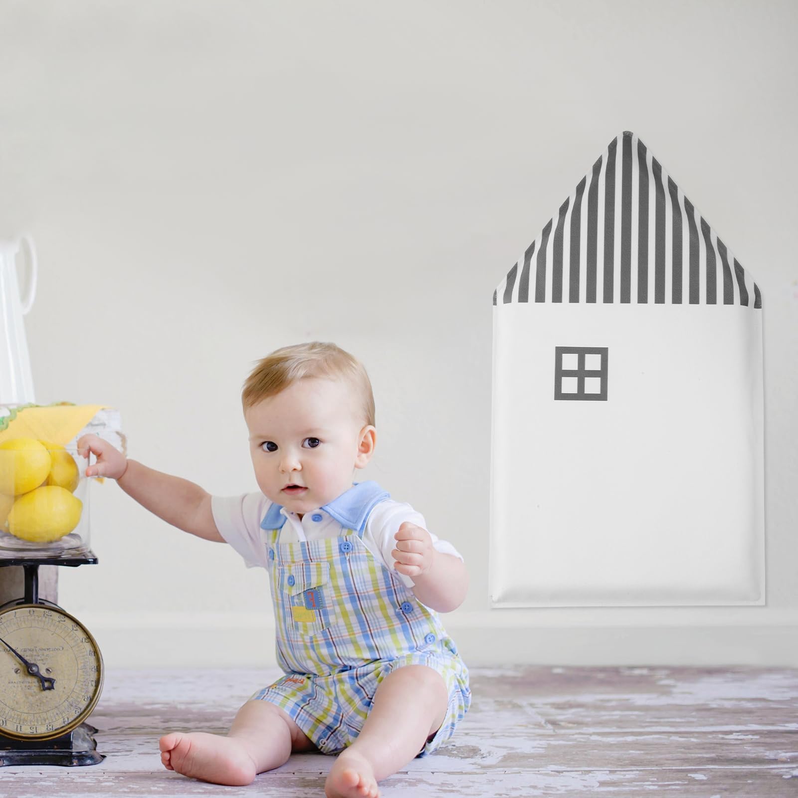 4 Pannelli Antiurto Per Parete Bambini | Morbidi Cuscini In PVC E Spugna | Facili Da Installare E Rimuovere - Foto 2