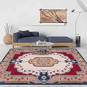 Deurmat indoor Perzische retro etnische red60X90cm Lange tapijt loper Gang Keuken Tapijten Antislip Mat Comfort Matten…