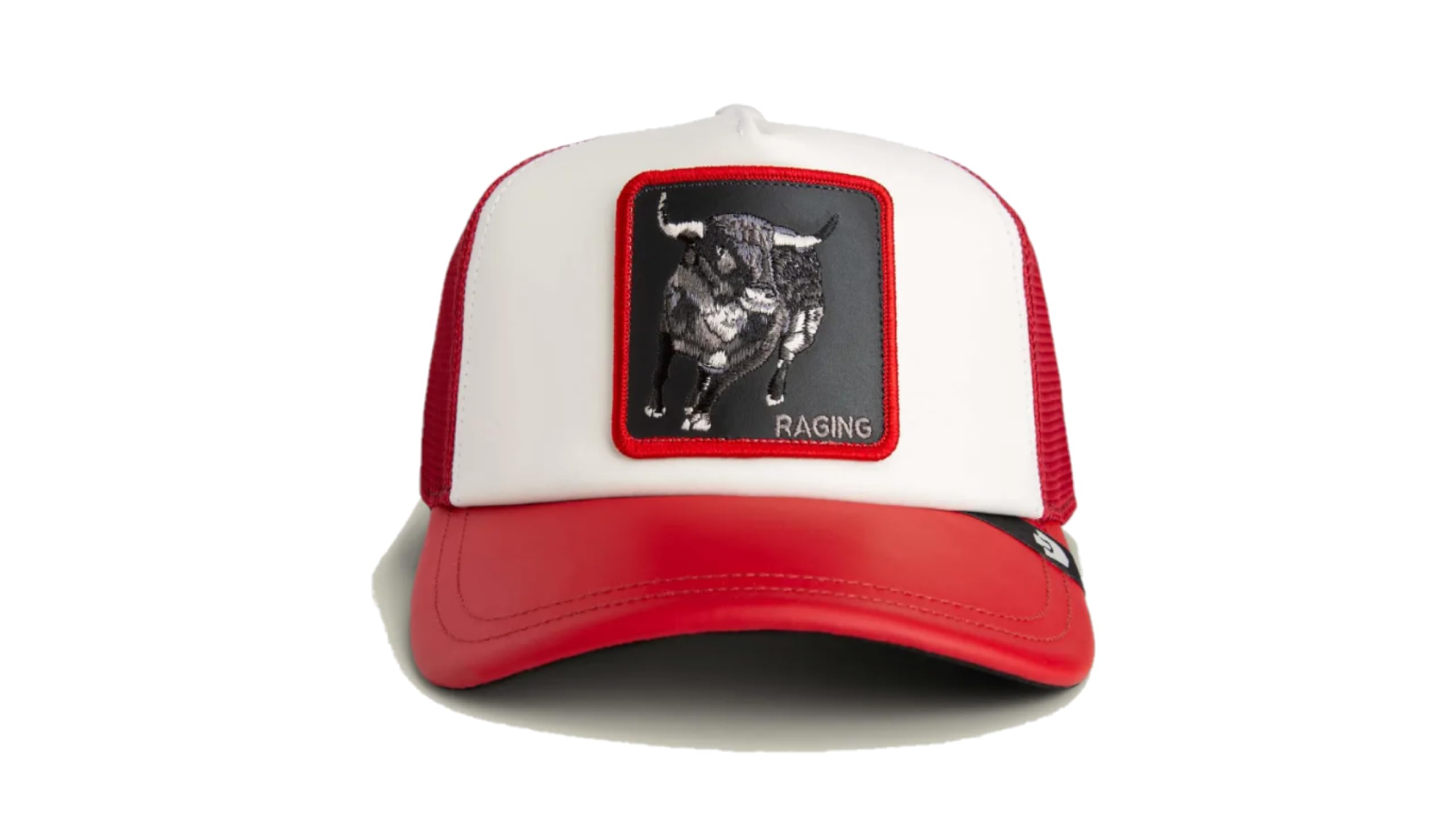 Goorin Bros Toro LFG Raging Bull Pre-Game Seasonal The Farm Trucker Cap White and Red