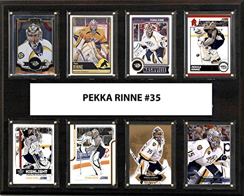 C&I Collectables NHL Nashville Predators Men's Pekka Rinne 8-Card Plaque, Brown