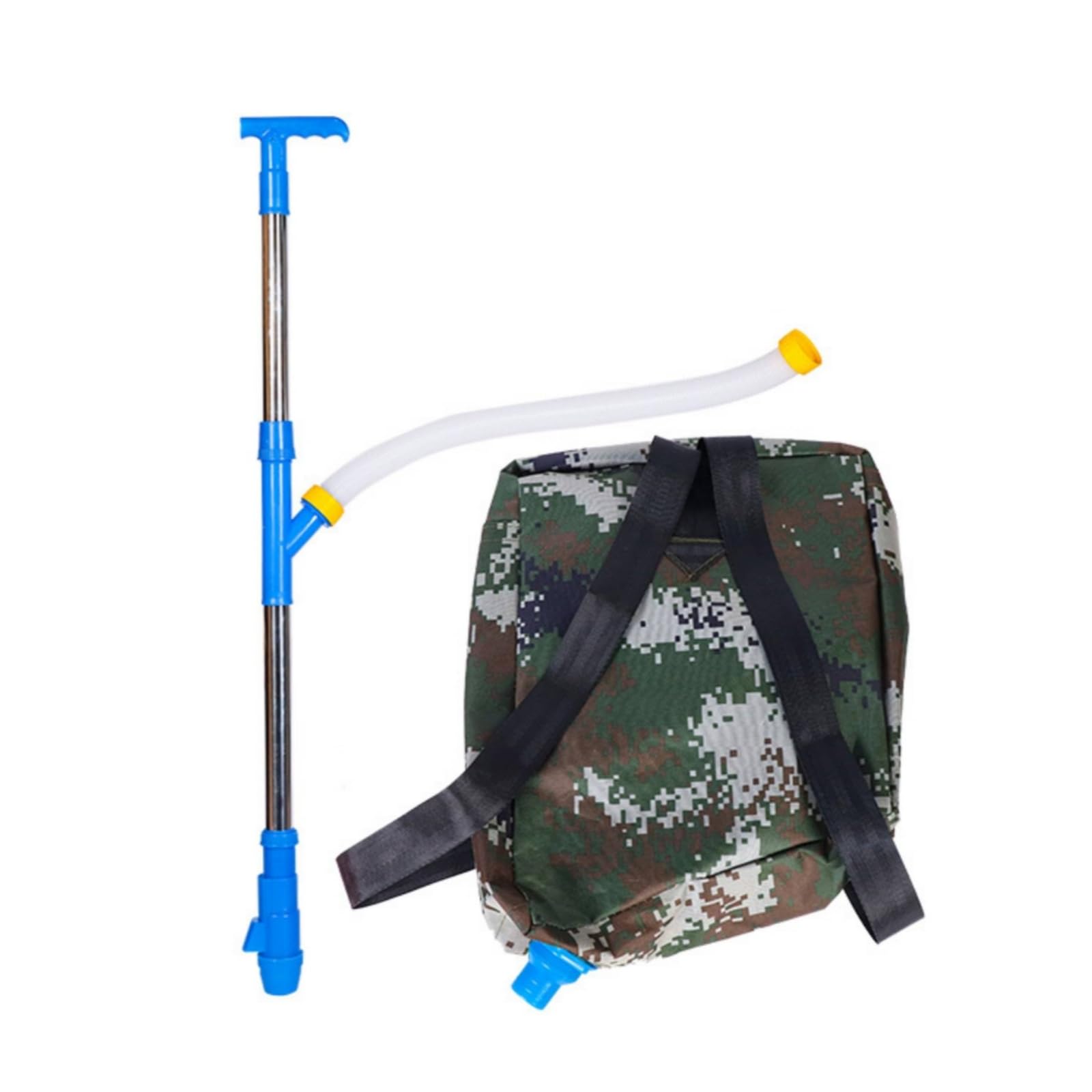 Applicatore Manuale per Colture Zainetto Spandiconcime Distributore Dosatore Granulare Serbatoio Portatile Lancia in Acciaio Inox E Pvc Controllo, 19L Monosolco 100