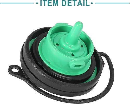 Miniatura 6 de ACROPIX Tapón de depósito de combustible para motor de automóvil, para Audi A4, paquete de 1, color negro